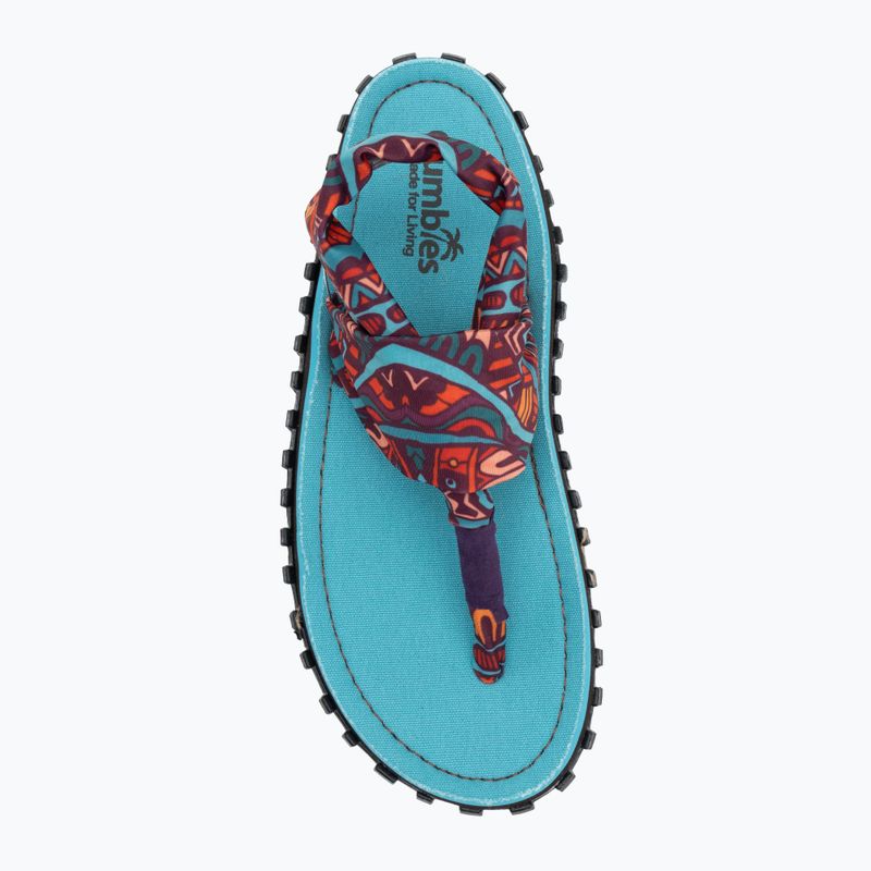 Gumbies női Slingback szandálok türkizkék vintage 5