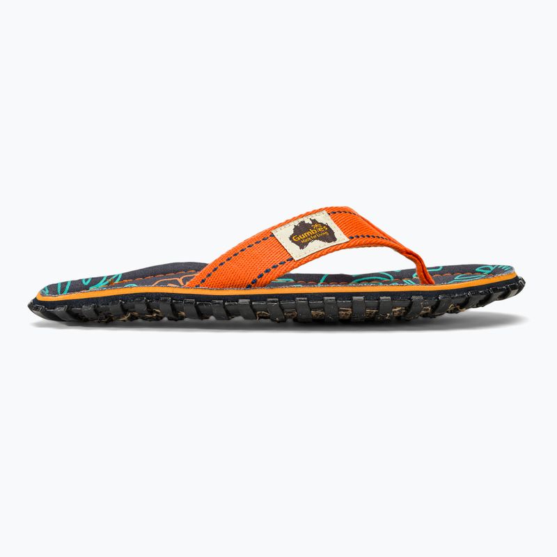 Flip-flop papucs Gumbies Islander orange hibiscus 2