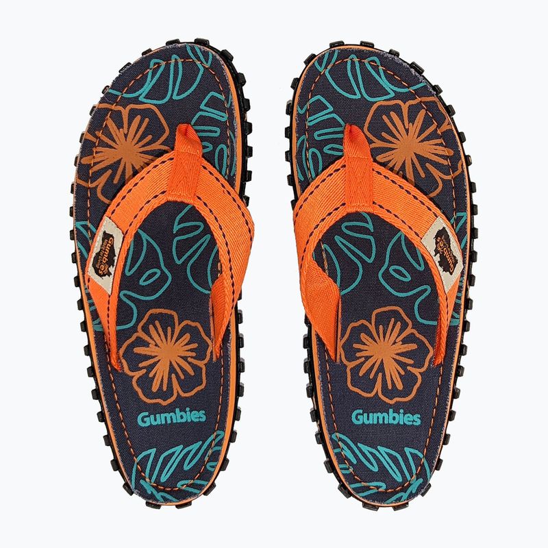 Flip-flop papucs Gumbies Islander orange hibiscus 8
