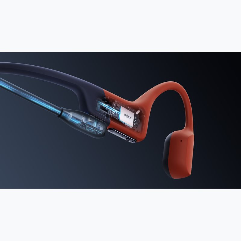 Słuchawki bezprzewodowe Shokz OpenSwim Pro red 17