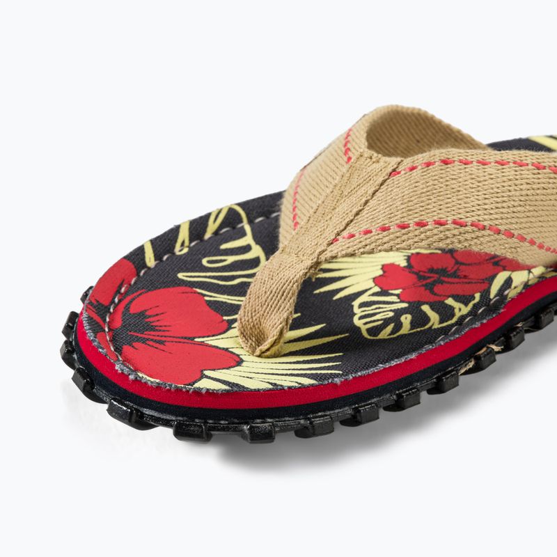 Flip-flop papucs Gumbies Islander denim hibiscus 7