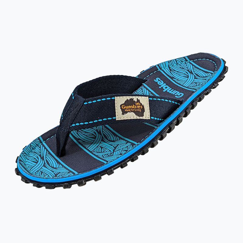 Flip-flop papucs Gumbies Islander navy waves 9