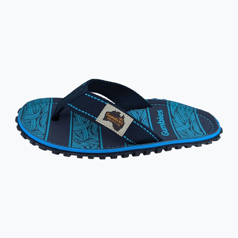 Flip-flop papucs Gumbies Islander navy waves 10