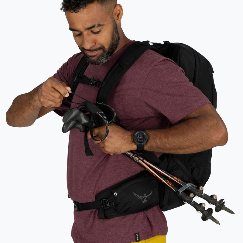 Osprey Talon 22 l fekete / szénszürke férfi túra hátizsák 9