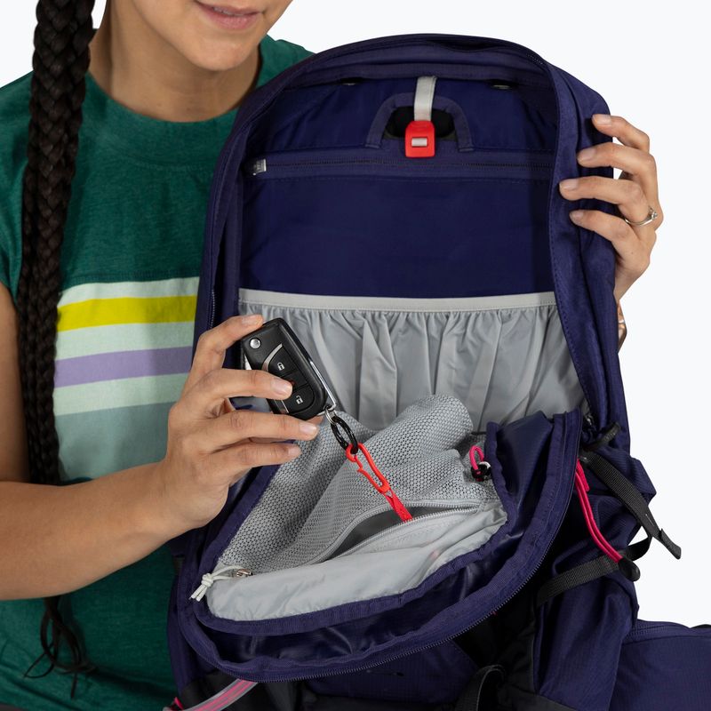 Osprey Tempest 11 l női túra hátizsák deep fig / hotspot pink 9