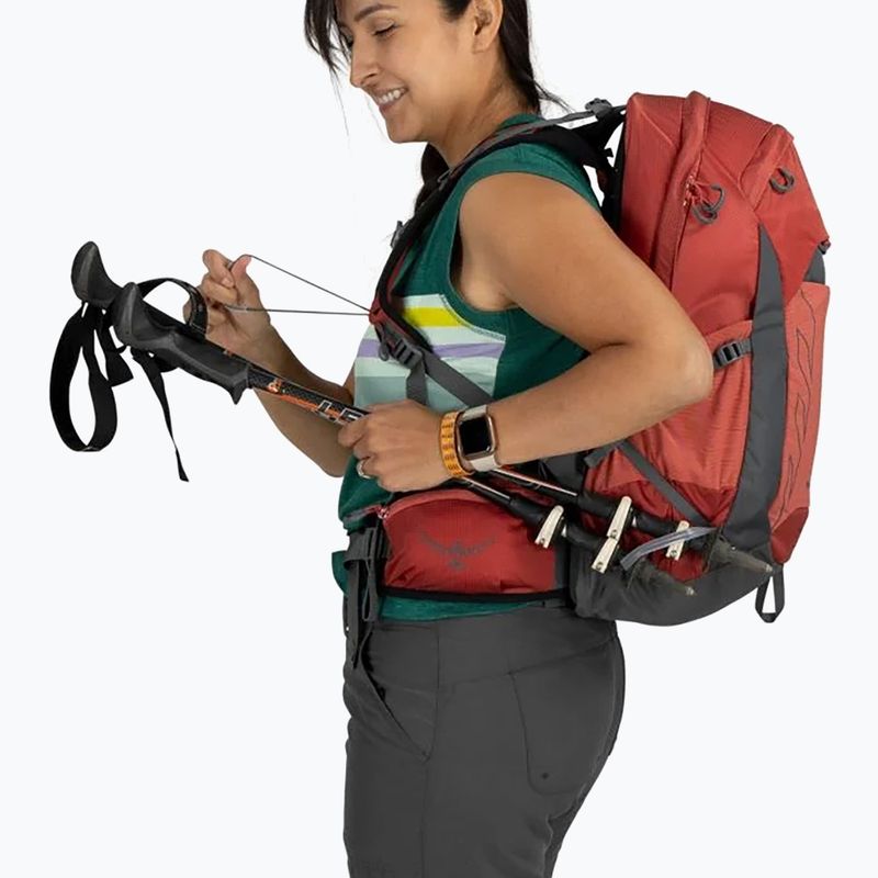 Osprey Tempest 22 l piros pampas/szénszürke női túra hátizsák 6