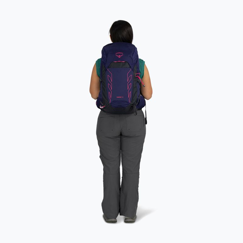 Osprey Tempest 26 l deep fig / hotspot pink női túra hátizsák 5