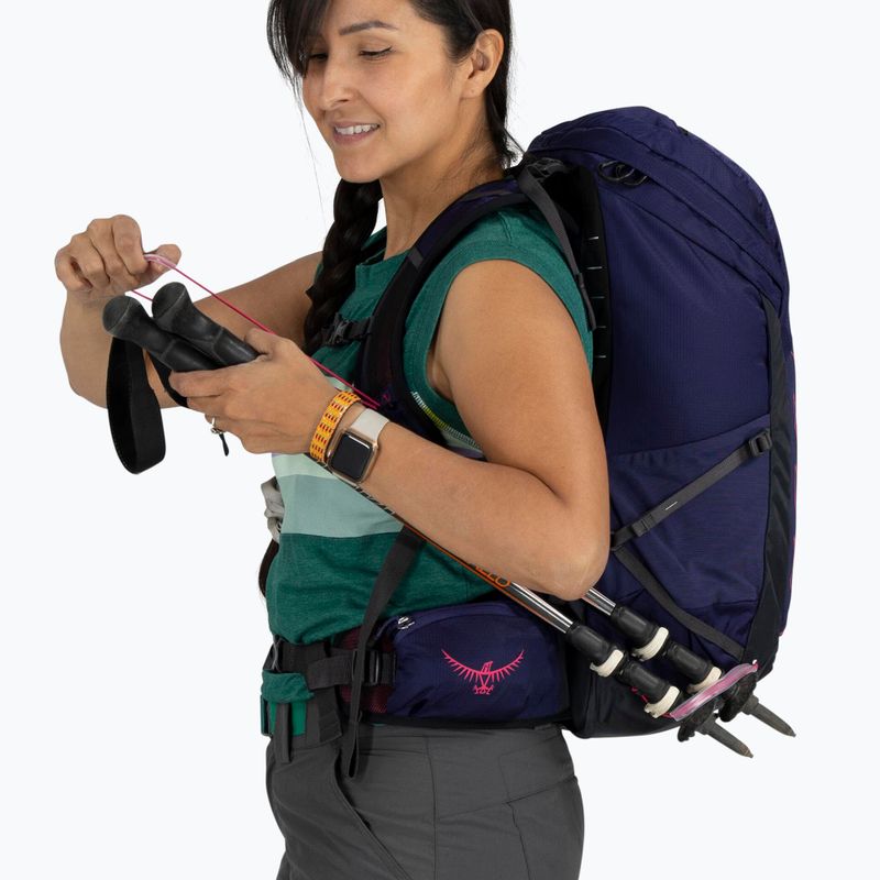 Osprey Tempest 26 l deep fig / hotspot pink női túra hátizsák 8