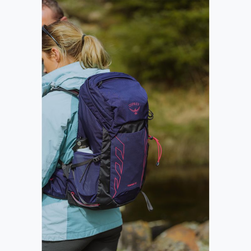 Osprey Tempest 26 l deep fig / hotspot pink női túra hátizsák 14