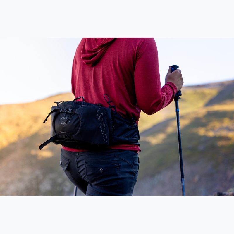 Osprey Tempest 6 l fekete/ szénszürke vesetáska 9