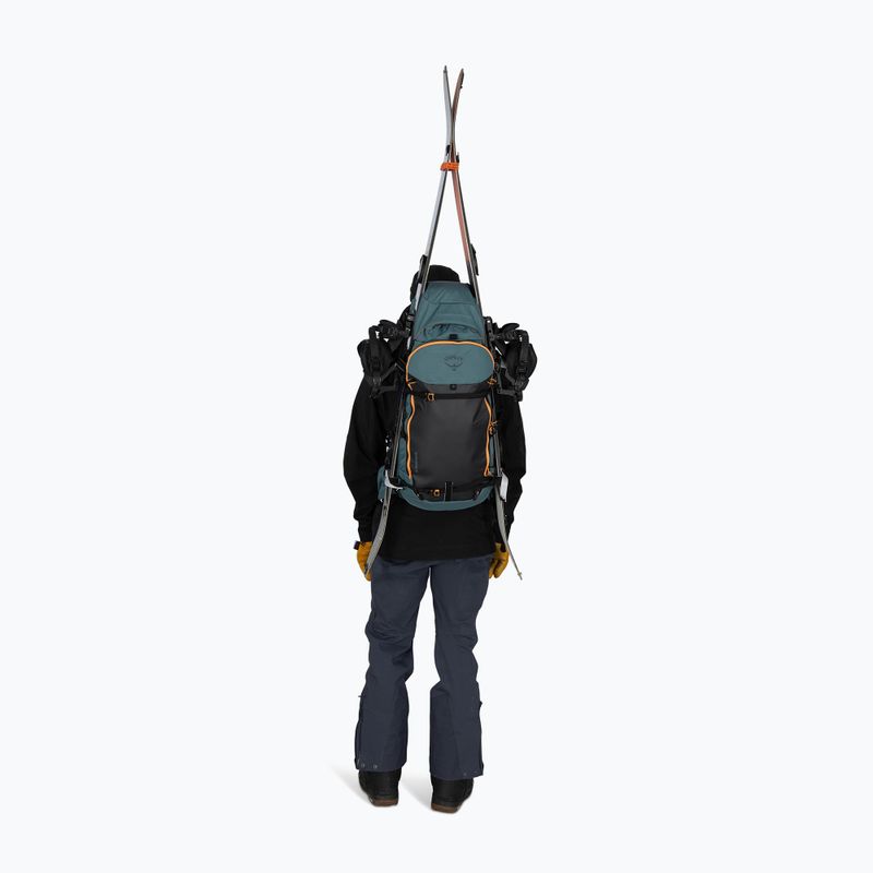Skitúra hátizsák Osprey Soelden 45 l cascade blue/raven black 9