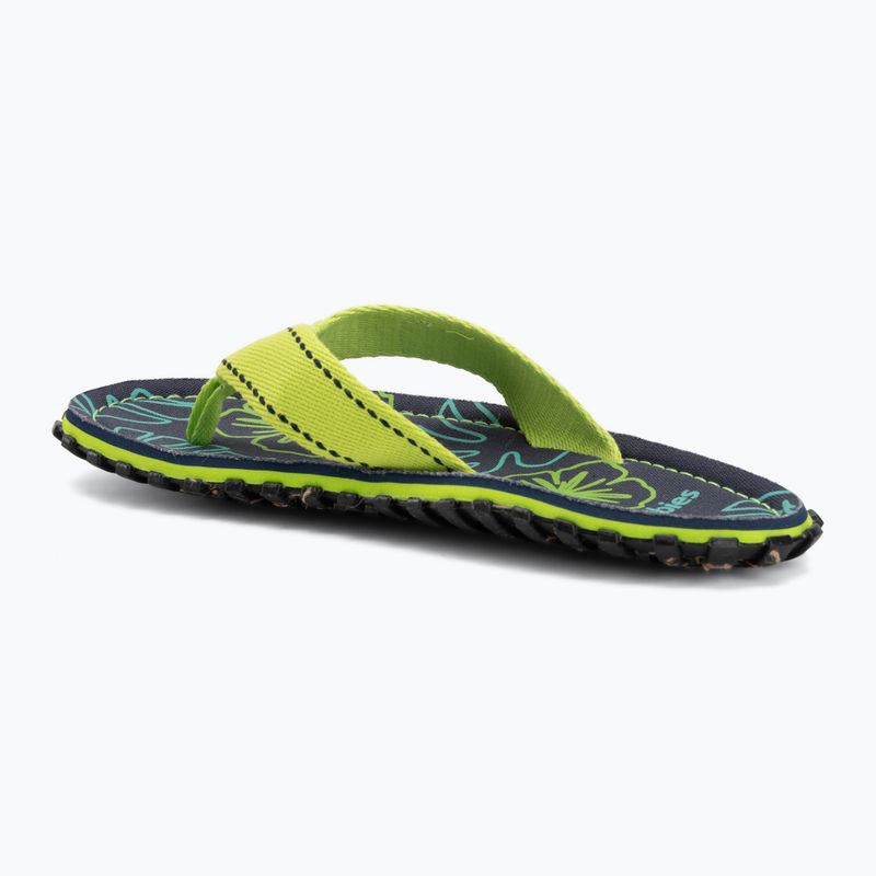 Flip-flopok Gumbies Islander lime hibiscus 3