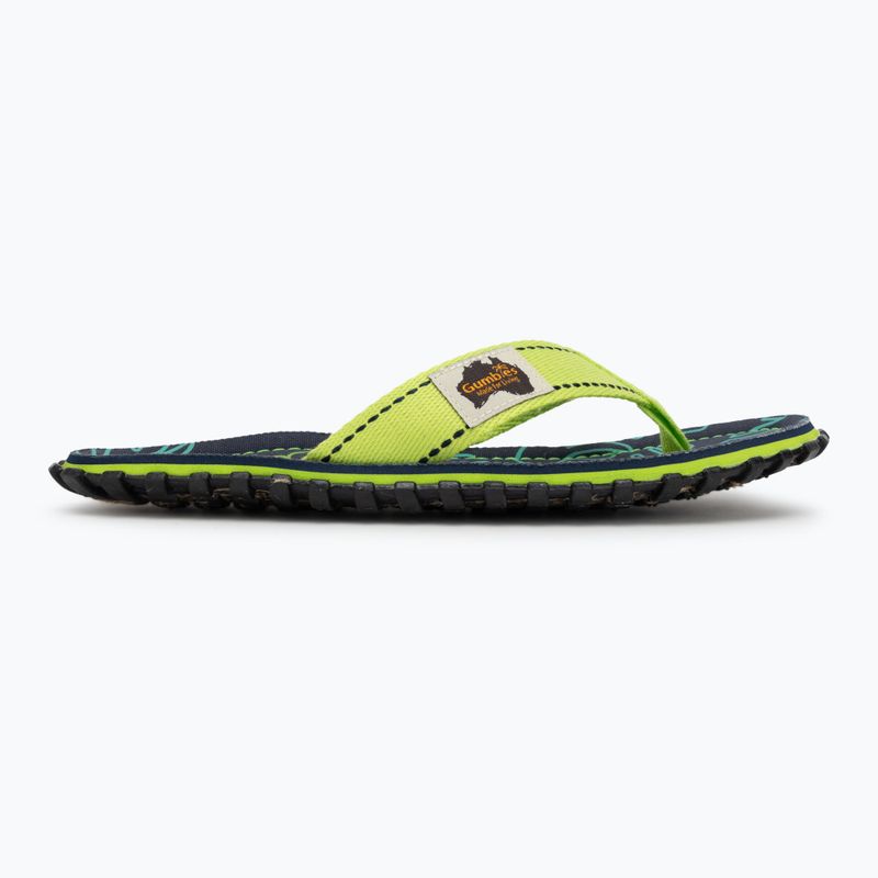 Gumbies Islander lime hibiszkuszos flip flopok 2
