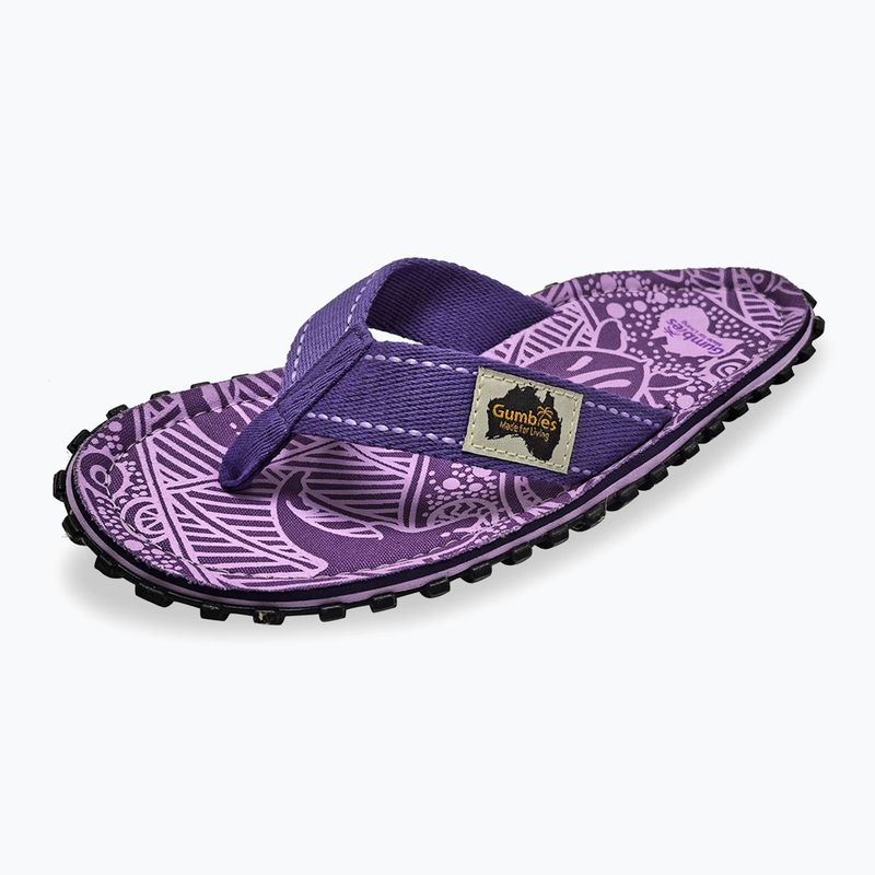 Gumbies Islander lila aláírás flip flopok