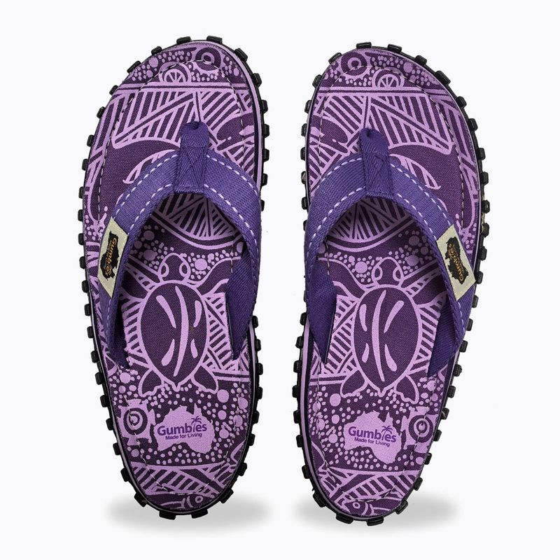 Gumbies Islander lila aláírás flip flopok 3