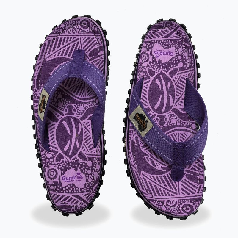 Gumbies Islander lila aláírás flip flopok 4