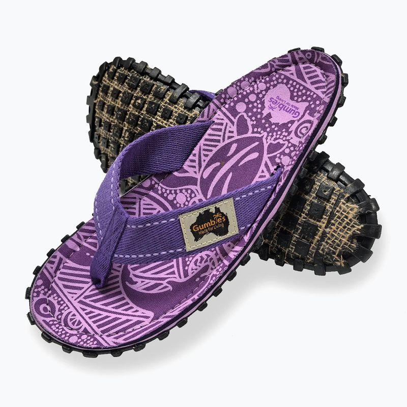 Gumbies Islander lila aláírás flip flopok 6