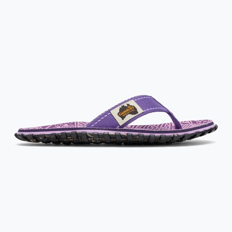 Gumbies Islander lila aláírás flip flopok 2