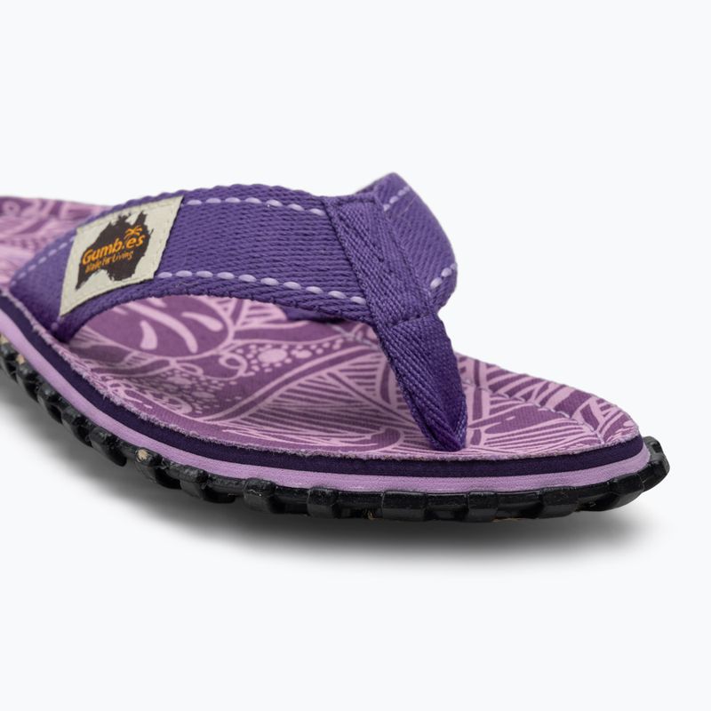 Gumbies Islander lila aláírás flip flopok 7