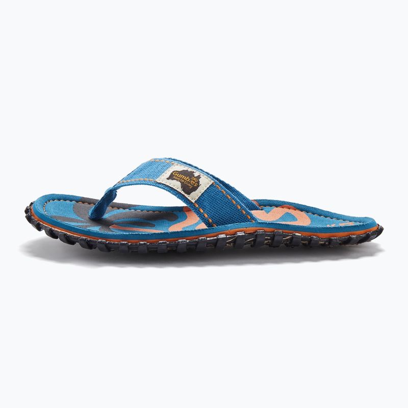 Flip-flopok Gumbies Islander blue palmetto 2