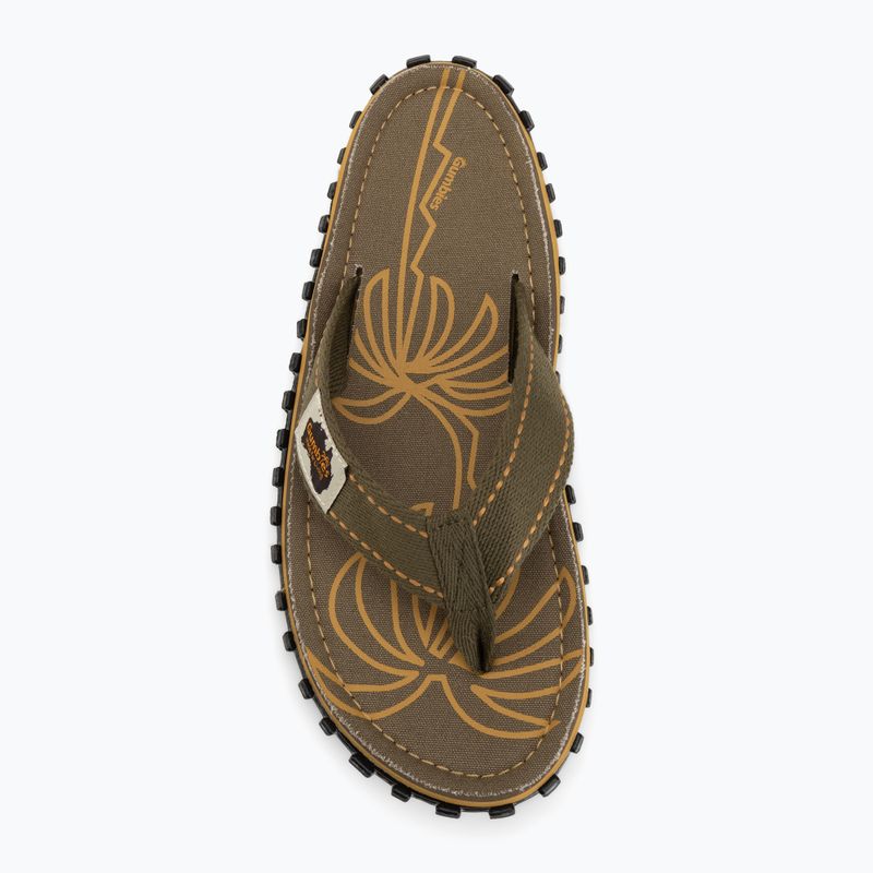 Strandpapucs Gumbies Islander palm leaf khaki 5