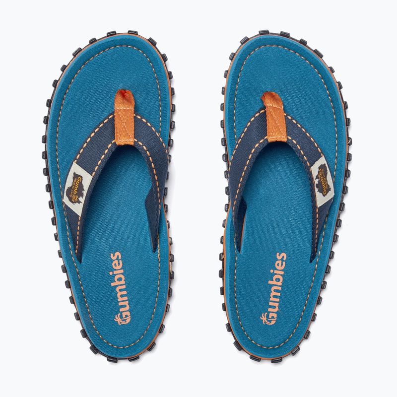 Flip-flopok Gumbies Islander tricolor blue 4