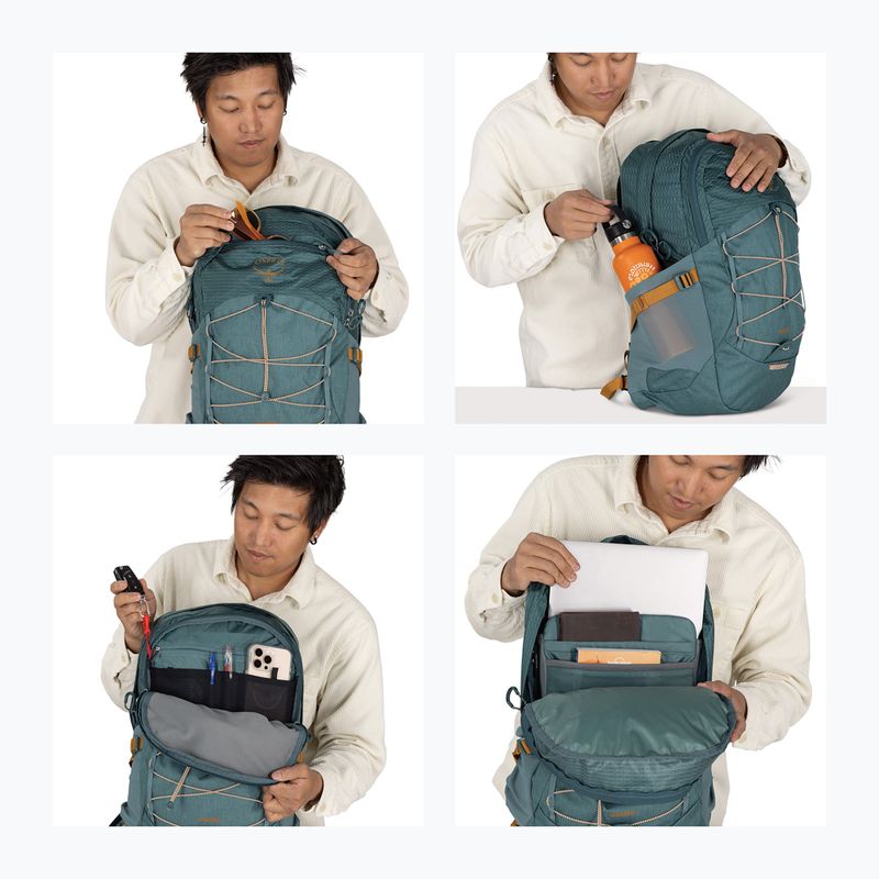 Városi hátizsák Osprey Quasar 26 l blue heather 13