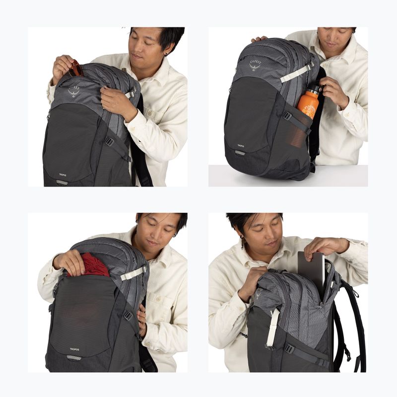 Városi hátizsák Osprey Tropos 32 l phantom grey heather 9