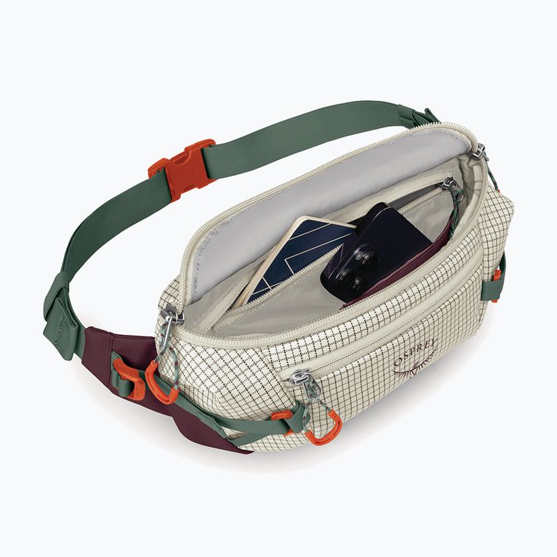 Övtáska Osprey Transporter Waist Pack 3 l mystery white/moody burgundy 4