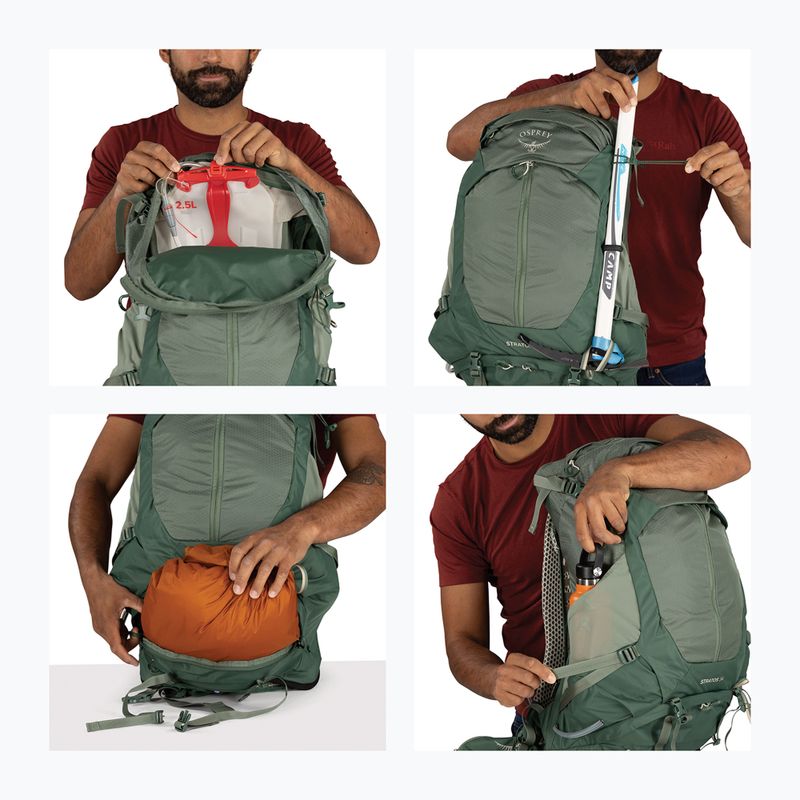Férfi túrahátizsák Osprey Stratos 34 l pine leaf 13