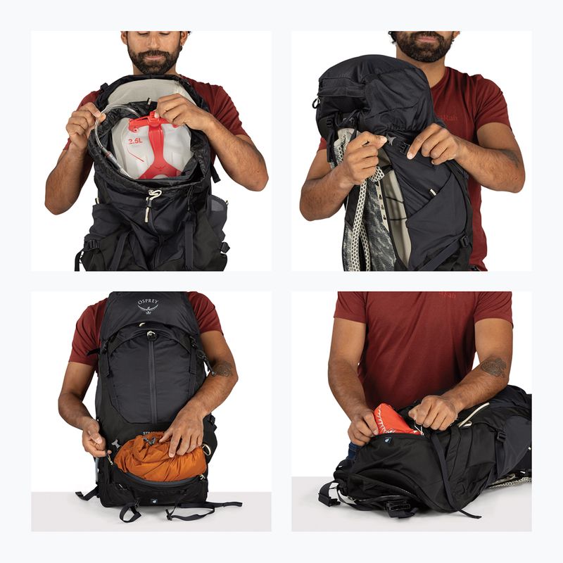 Férfi túrahátizsák Osprey Stratos 36 l raven black 15
