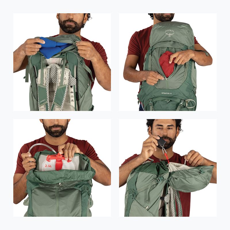Férfi túrahátizsák Osprey Stratos 44 l pine leaf 14