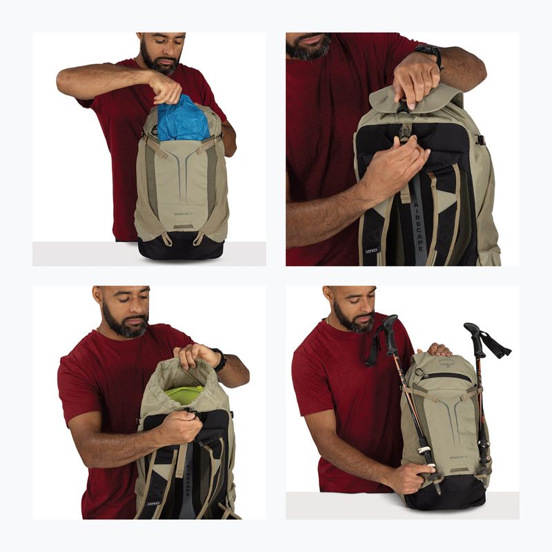 Túrahátizsák Osprey Sportlite 22 l olive tan 13