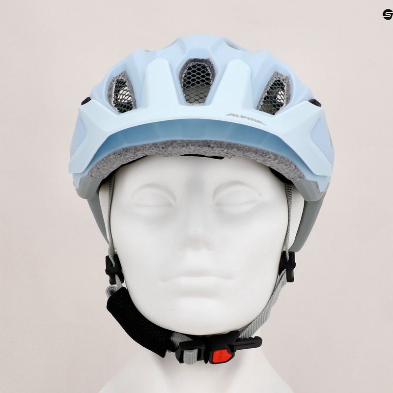Gyermek kerékpáros sisak Alpina Carapax dove blue/grey matte 9