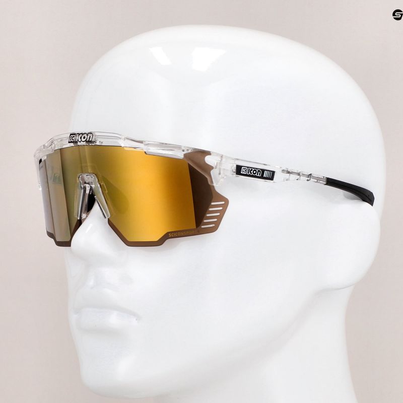SCICON Aeroshade Kunken kristály fényes/scnpp többtükrös bronz kerékpáros szemüveg EY31070700 9