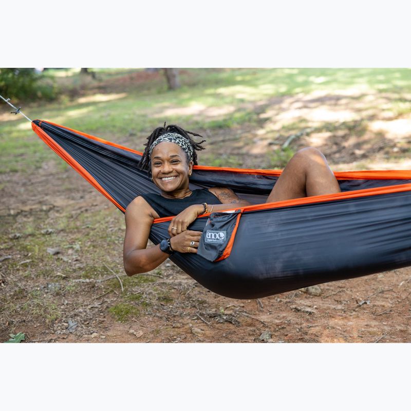 ENO SuperSub Ultralight szén/narancs túra függőágy 13