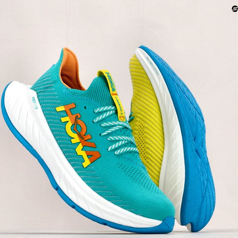 Női futócipő HOKA Carbon X 3 kék-sárga 1123193-CEPR 14