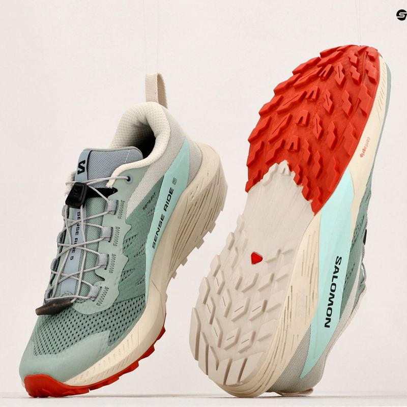 Salomon Sense Ride 5 Lily Pad/Rainy Day/Bleached Aqua női futócipő L47212300 14