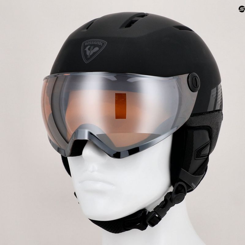 Sí sisak Rossignol Fit Visor Impacts black/orange/silver 9