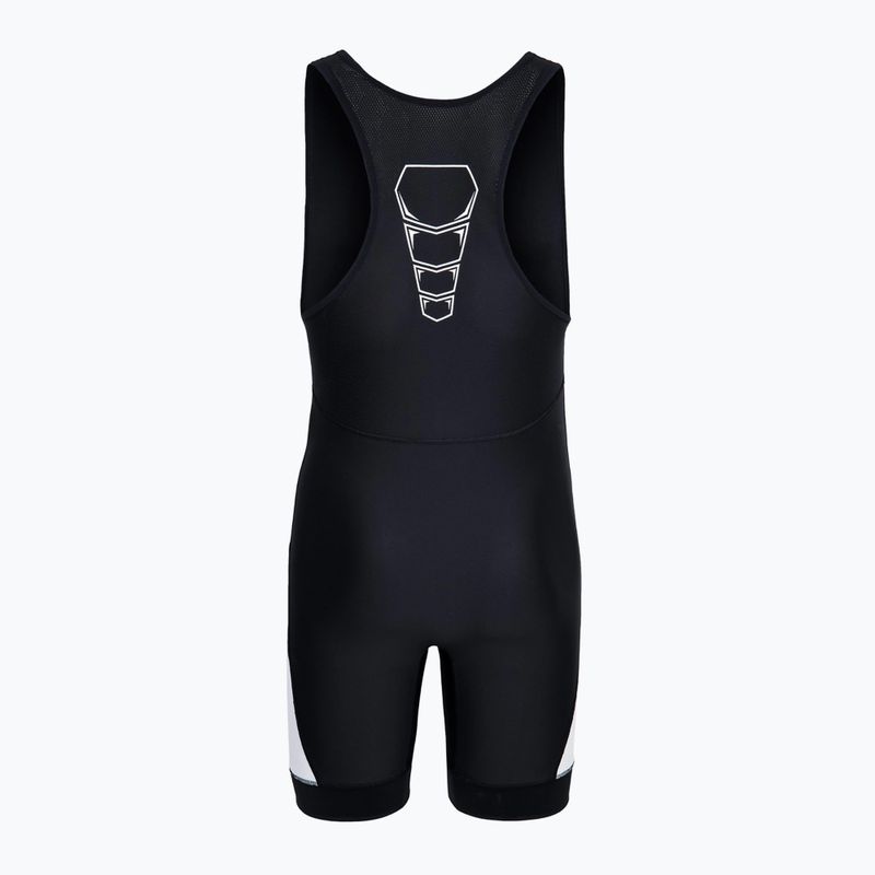 Férfi Nike Grappler Elite Singlet fekete/fehér tréningruha 2