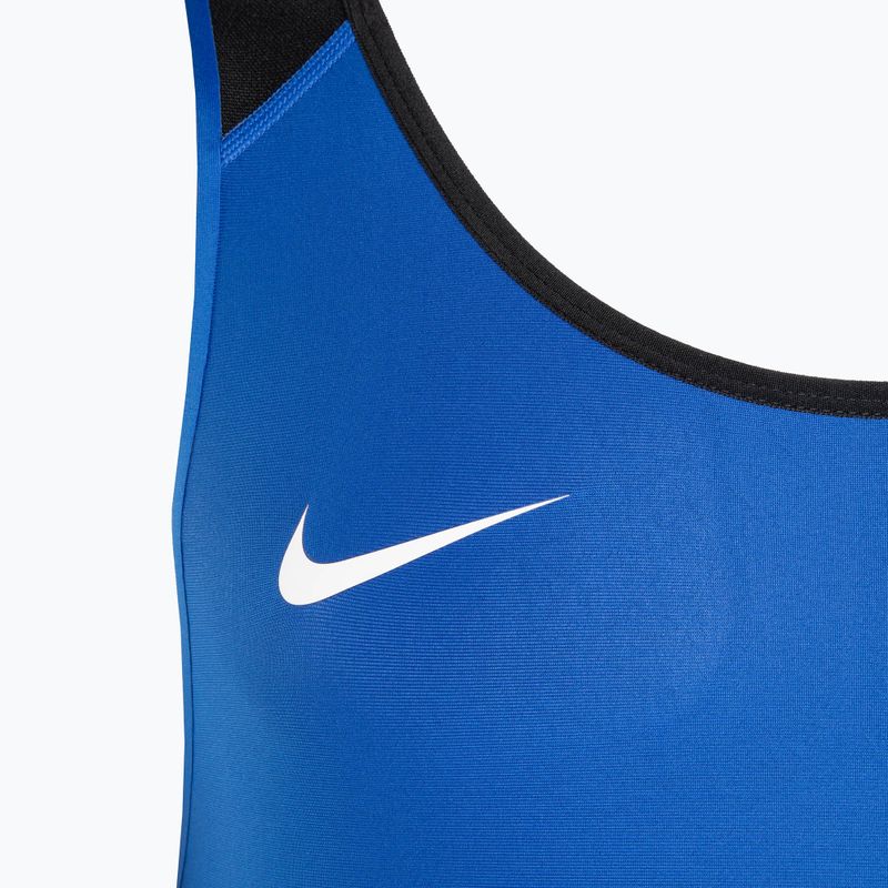Férfi birkózómez Nike Weightlifting Singlet royal/black 3