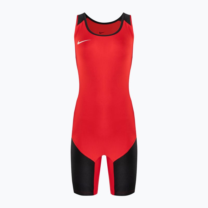 Női birkózómez Nike Weightlifting Singlet scarlet/black