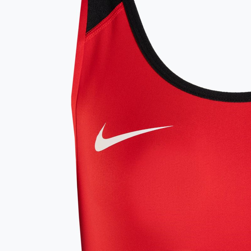 Női Nike súlyemelő trikó skarlát/fekete kezeslábas 3