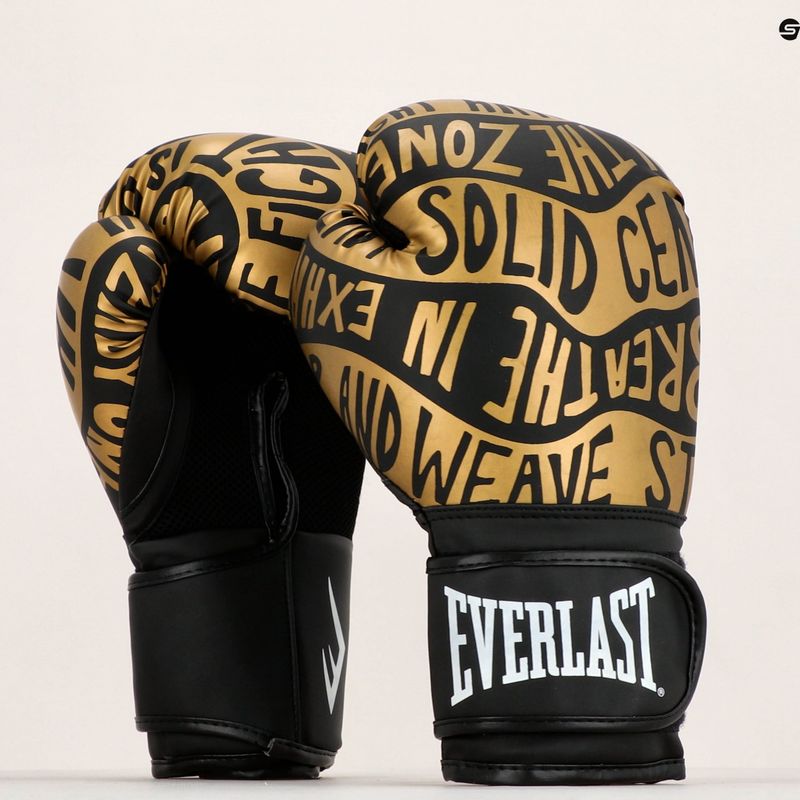 Everlast Spark fekete/arany bokszkesztyűk EV2150 BLK/GLD 9