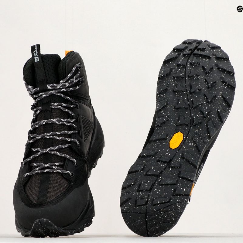 Jack Wolfskin férfi Terraquest Texapore Mid trekking bakancs fekete 4056381_6000_110 12