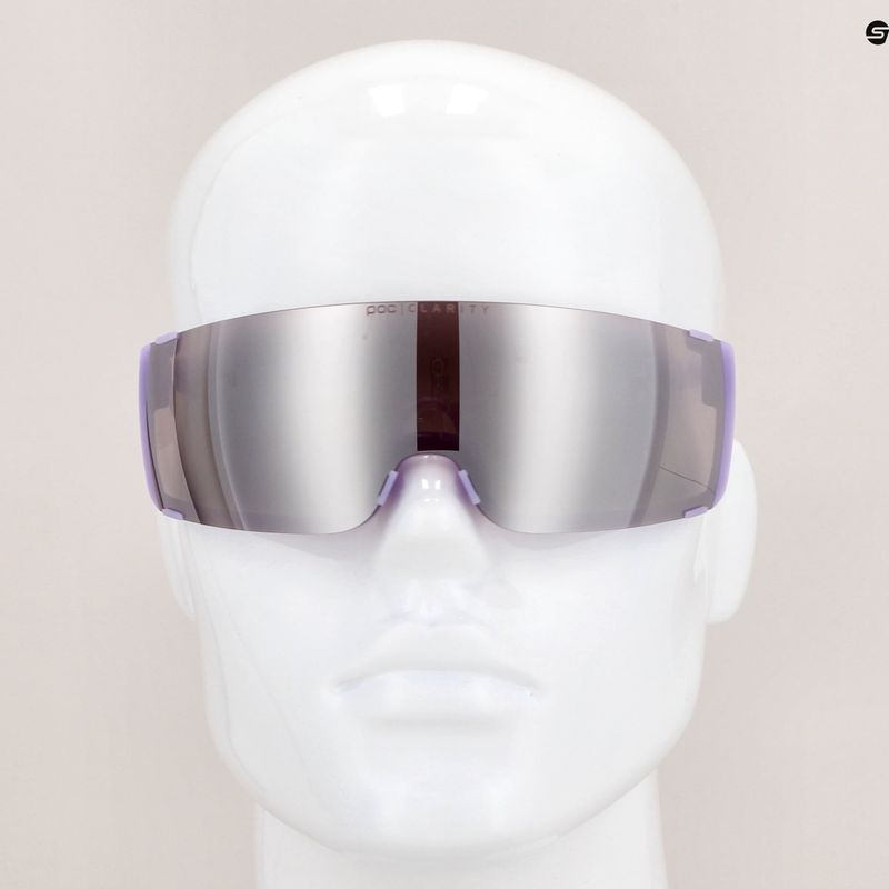 Kerékpáros szemüveg POC Propel purple quartz translucent/clarity road silver 8