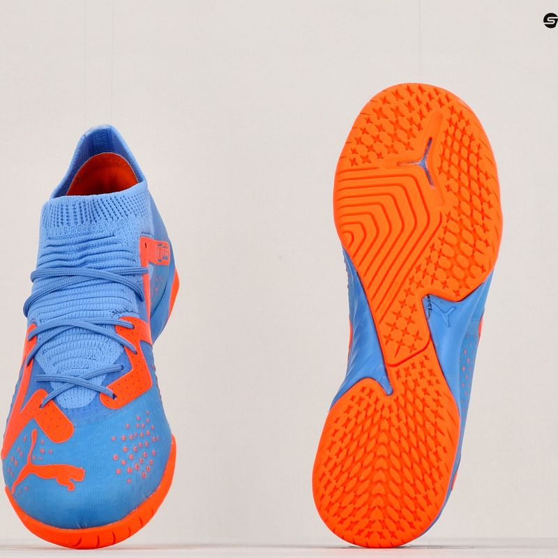 PUMA Future Match IT+Mid JR gyermek focicipő kék/narancs 107198 01 18