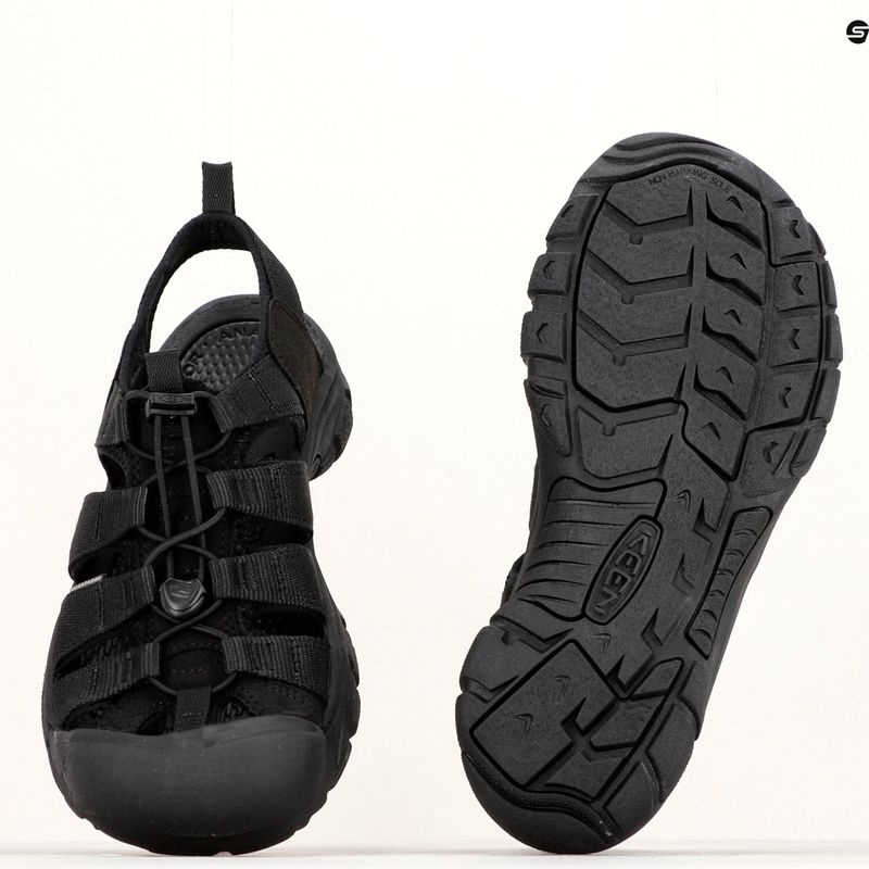 Keen Newport H2 Triple Black trekking szandál 1022258 11