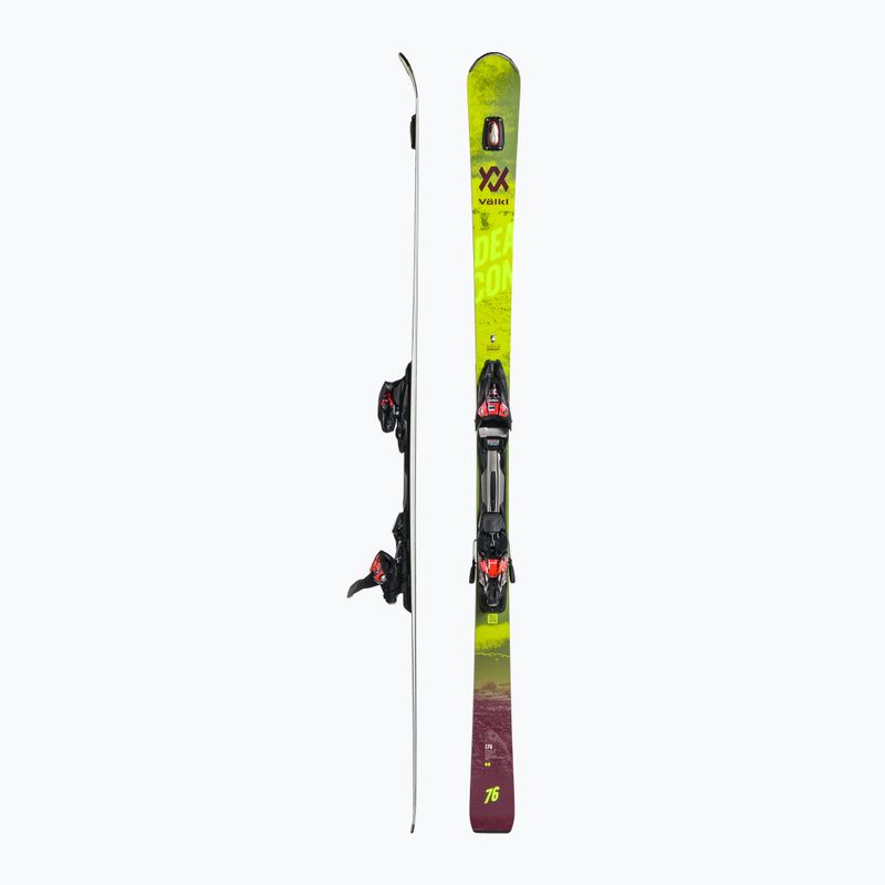 Völkl Deacon 76+RMotion2 12GW fekete/sárga lesiklás síléc 121121/6877T1.VR 2