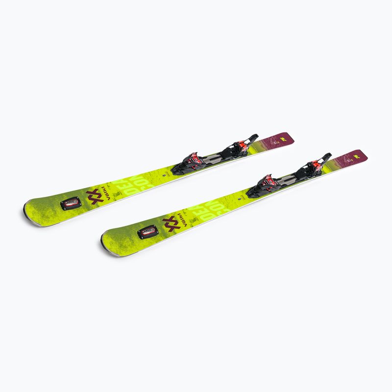 Völkl Deacon 76+RMotion2 12GW fekete/sárga lesiklás síléc 121121/6877T1.VR 4